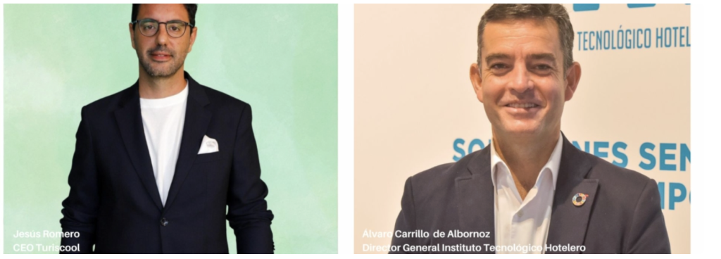 Jesús Romero (CEO turiscool) y Álvaro Carillo de Albornoz (Instituto tecnológico hotelero)